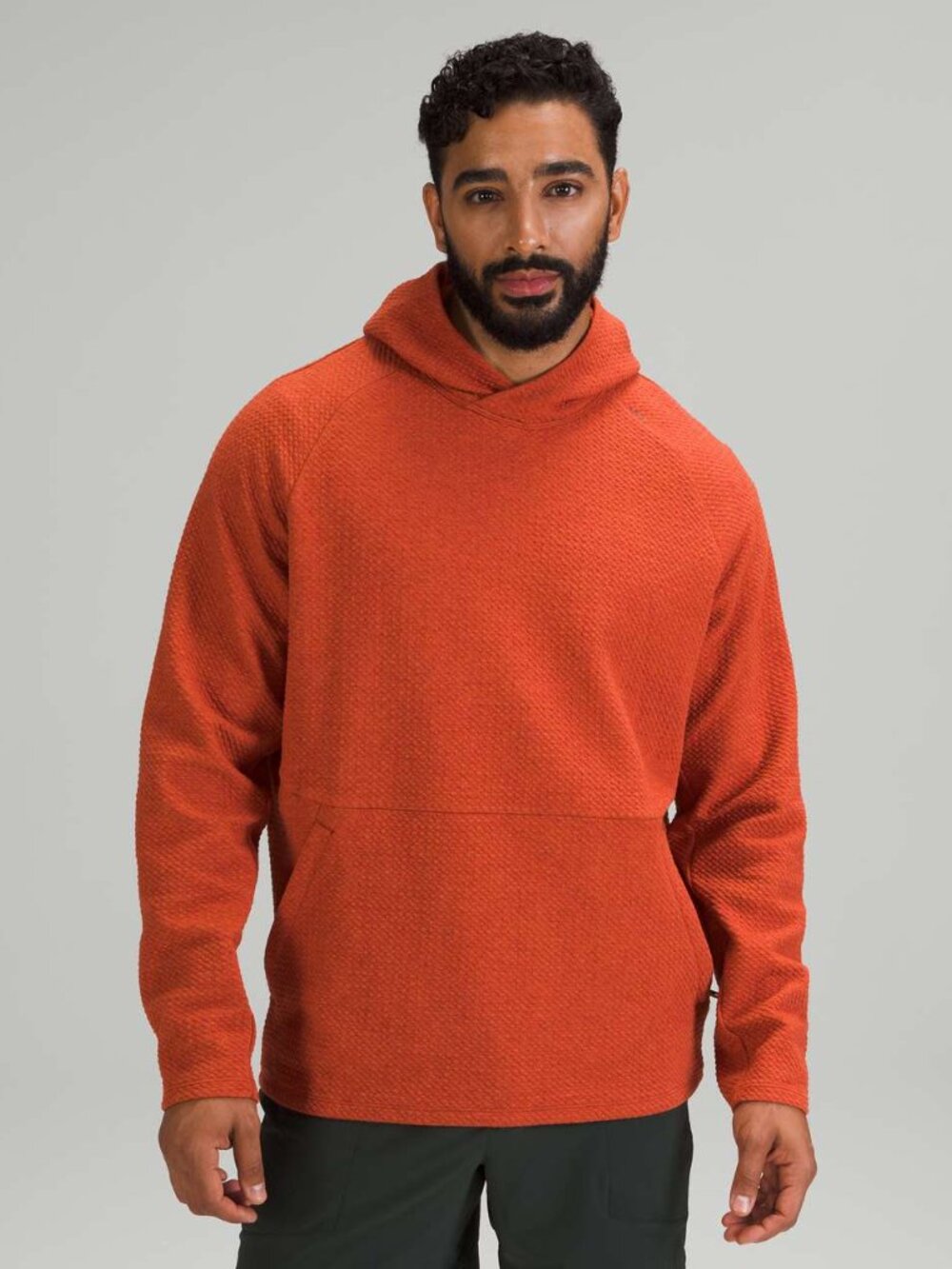 Lululemon At Ease Hoodie Heathered Aztec Brick size Large